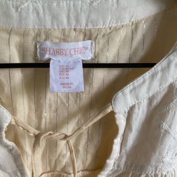 NWOT Shabby Chic Cotton Boho Top Sz M - Picture 6 of 15